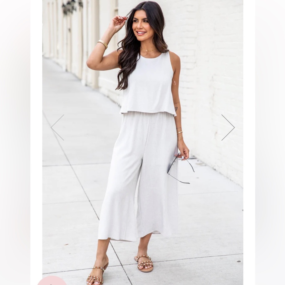 Light grey jumpsuit